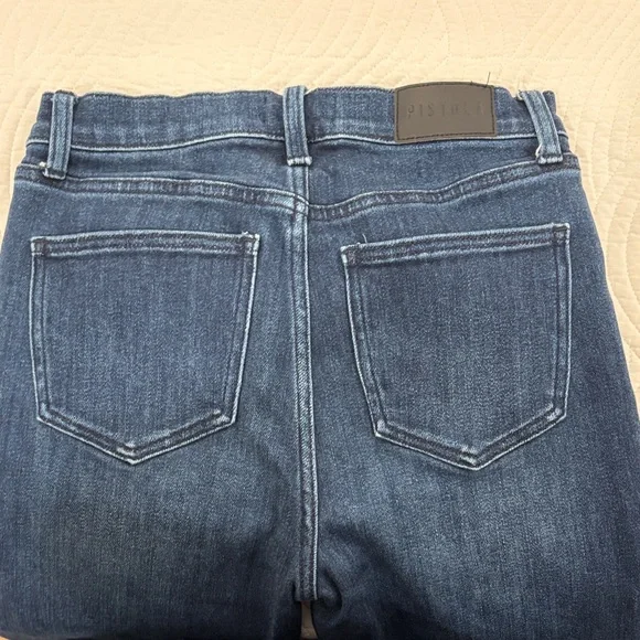 Pistola Colleen Classic Blue Split Hem Jeans - Picture 9 of 10